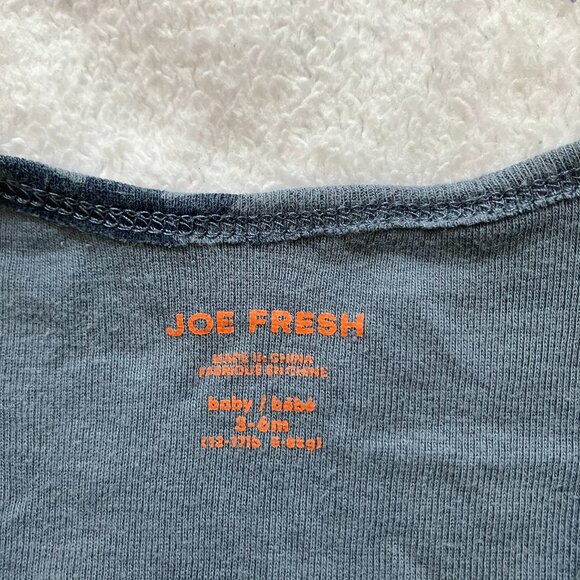 Joe Fresh Baby Romper 3-6M | Palm Tree Print | Short Sleeve Summer One-Piece - Picture 3 of 16